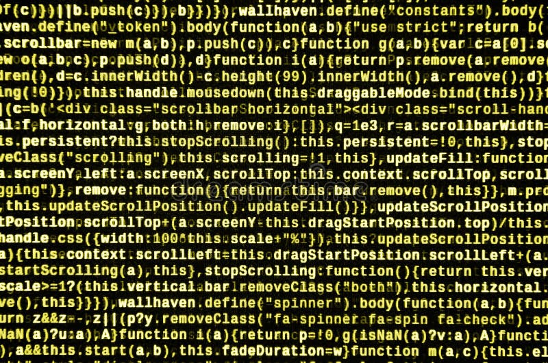 Javascriptfunktionen, Variablen, Gegenstände Überwachen Sie Nahaufnahme des Funktionsquellcodes IT-Fachmann-Arbeitsplatz stockbilder