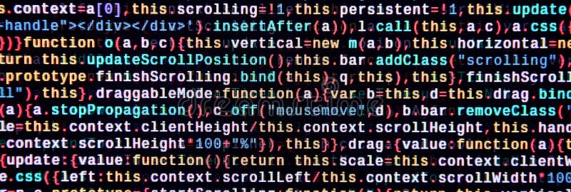 Javascriptfunktionen, Variablen, Gegenstände Überwachen Sie Nahaufnahme des Funktionsquellcodes IT-Fachmann-Arbeitsplatz stockbild