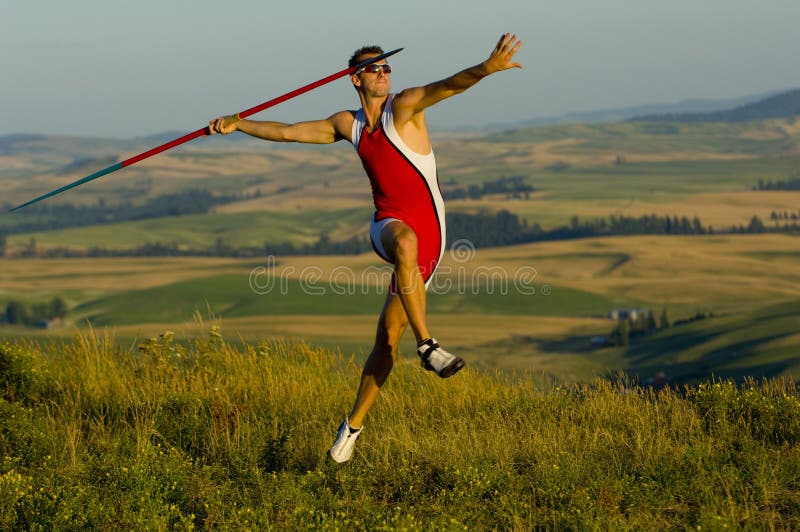 Javelin Thrower stock image. Image of portrait, adult 6879815