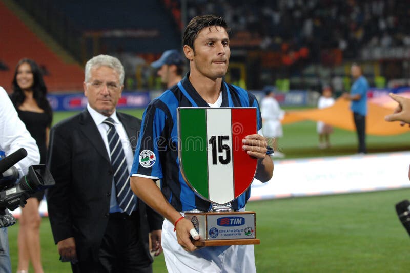 Troféu Do Campeonato Italiano De Futebol Foto de Stock Editorial