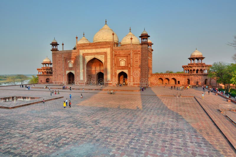 The Jawab. Taj Mahal. Agra, Uttar Pradesh. India. The Taj Mahal is a white marble mausoleum located in Agra, Uttar Pradesh, India. Commissioned in 1632 by the stock images The Jawab. Taj Mahal. Agra, Uttar Pradesh. India. The Taj Mahal is a white marble mausoleum located in Agra, Uttar Pradesh, India. Commissioned in 1632 by the stock images