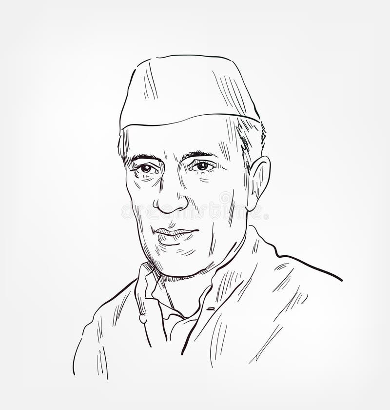 Pandit Jawaharlal Nehru Drawing easy with oil pastel।Children's day drawing।Chacha  Nehru Drawing