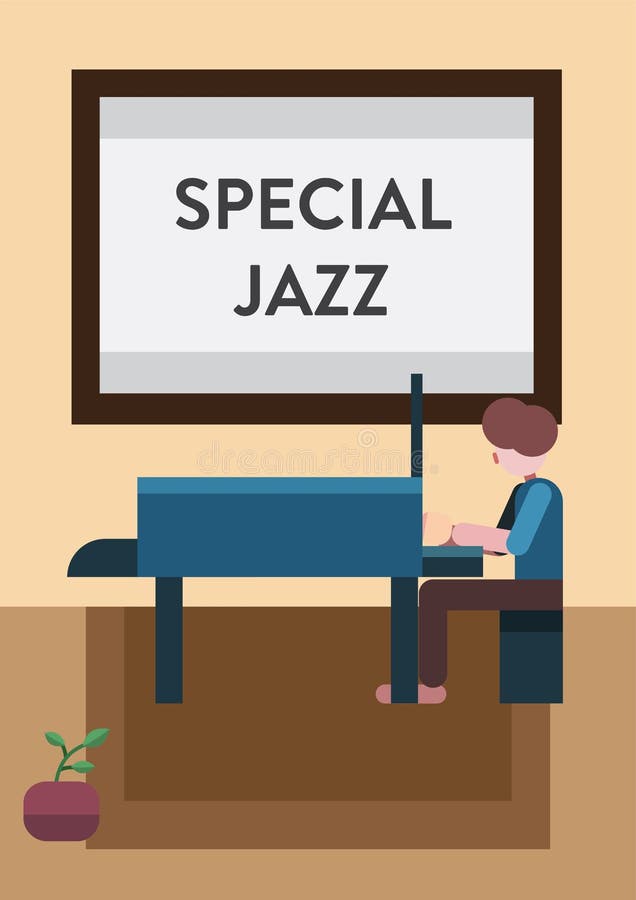 Jazz Music Poster stock illustration Jazz Music Poster stock illustration