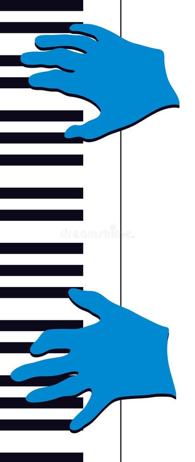 Jazz Piano Hands vector illustration Jazz Piano Hands vector illustration
