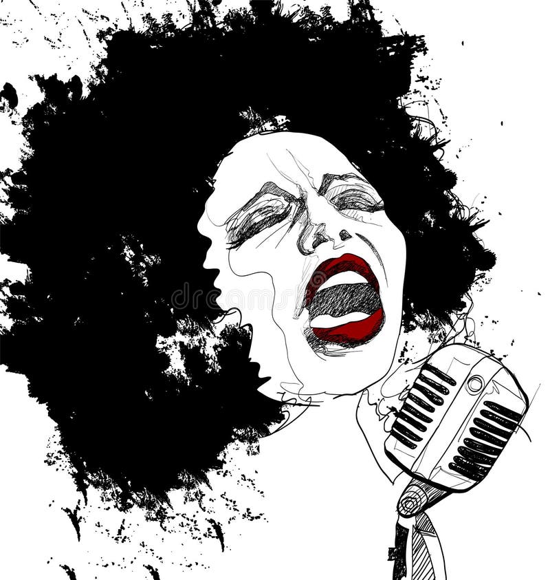 jazz singer clip art