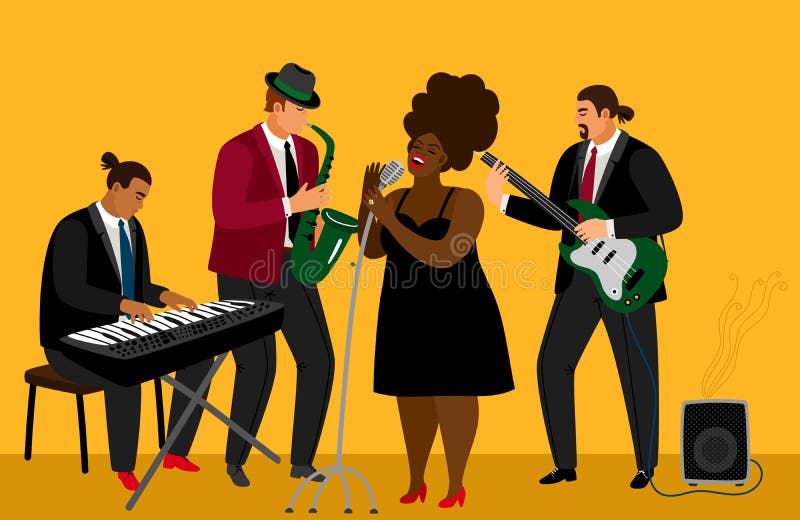Jazzowego zespołu ilustracja ilustracja wektor Jazzowego zespołu ilustracja ilustracja wektor