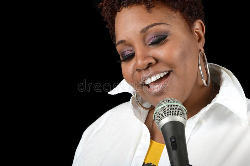 Jazzowy piosenkarz obrazy stock Jazzowy piosenkarz obrazy stock
