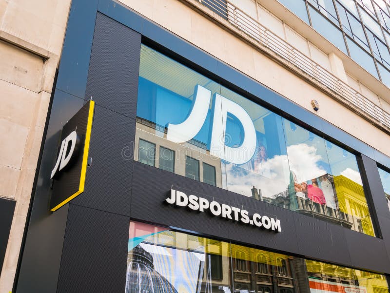 JD Sports, Oxford Street, Branch Facade and Signage. Editorial ...