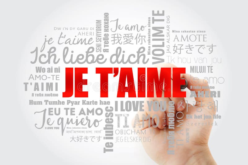 Je T’aime I Love You in French in Different Languages of the World