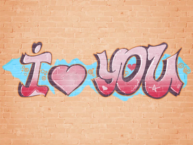 Graffiti d amour illustration de vecteur Illustration du Graffiti d amour illustration de vecteur Illustration du