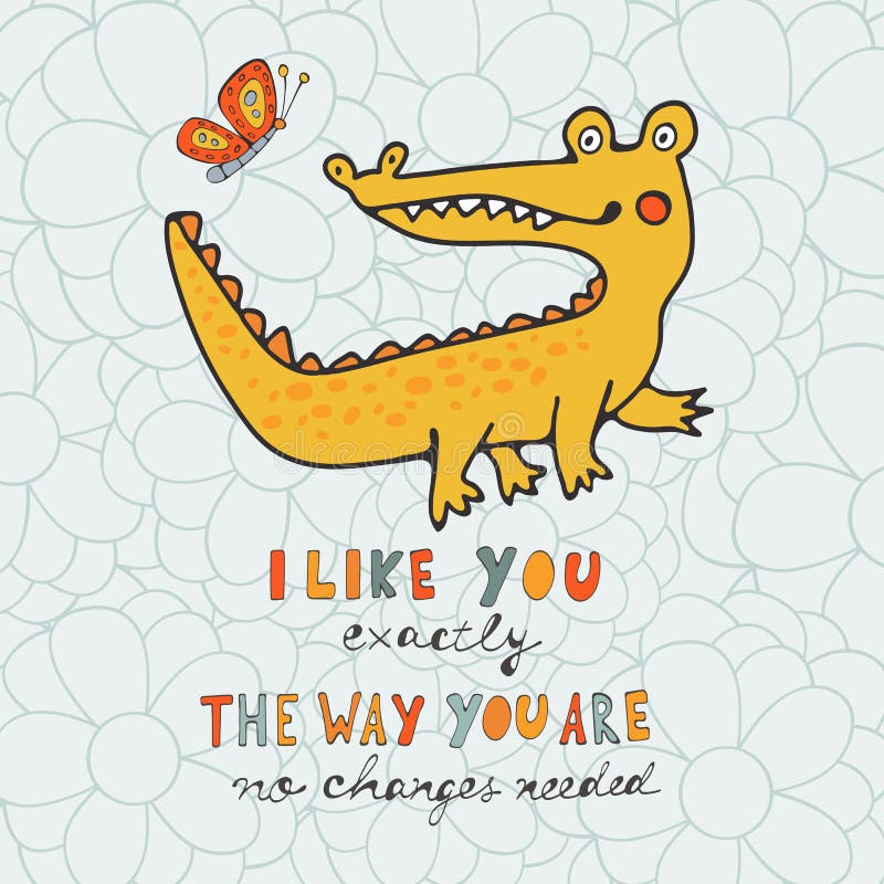 Je Vous Aime Vous Etes Mignon Belle Carte Avec Le Caractere Tire Par La Main De Crocodile Illustration De Vecteur Illustration Du Etes Belle Je Vous Aime Vous Etes Mignon Belle Carte Avec Le Caractere Tire Par La Main De Crocodile Illustration De Vecteur Illustration Du Etes Belle