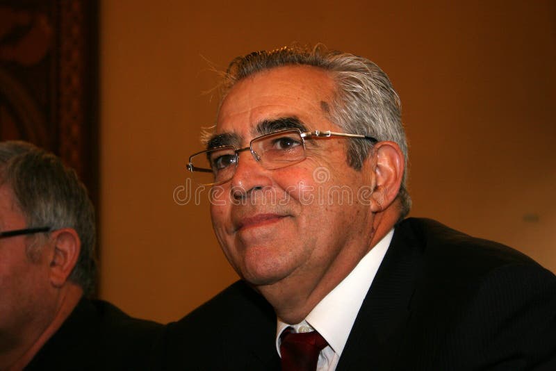 JeanMarc Pujol, Elected Today Mayor of Perpignan Editorial Image