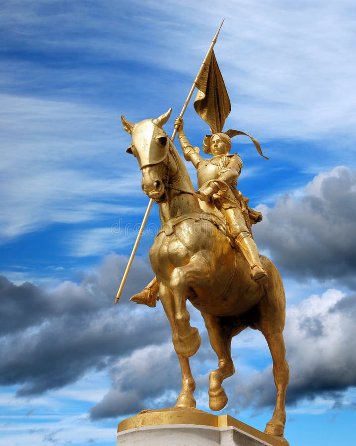 Jeanne d'Arc. stock afbeeldingen Jeanne d'Arc. stock afbeeldingen
