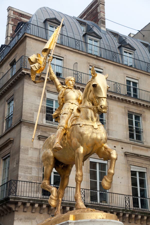 Jeanne D'Arc Statue, PlatzDES Piramides, Paris Stockfoto Bild von