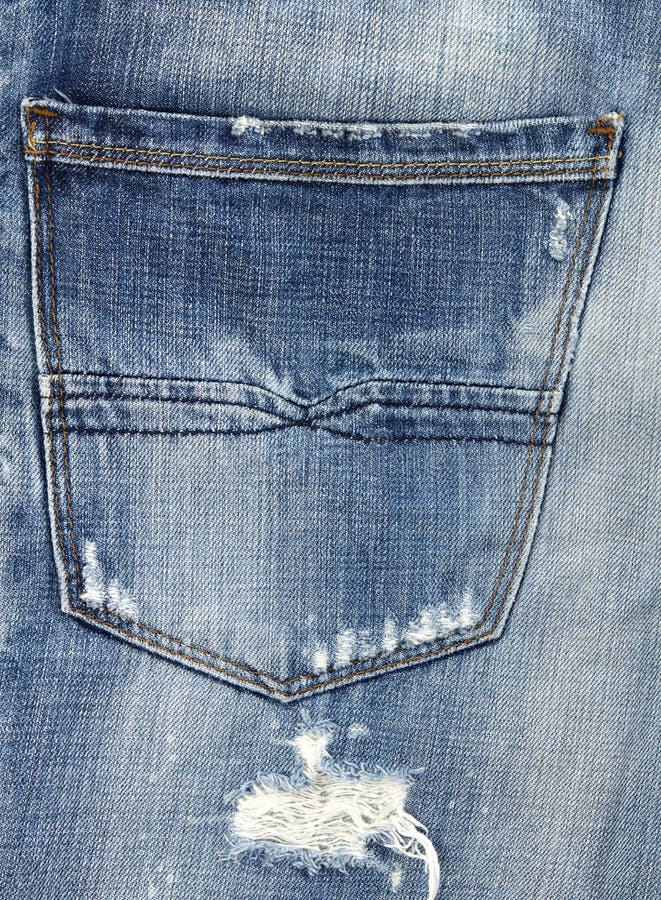 Jeans back pocket stock photo. Image of detail, blue - 109128726