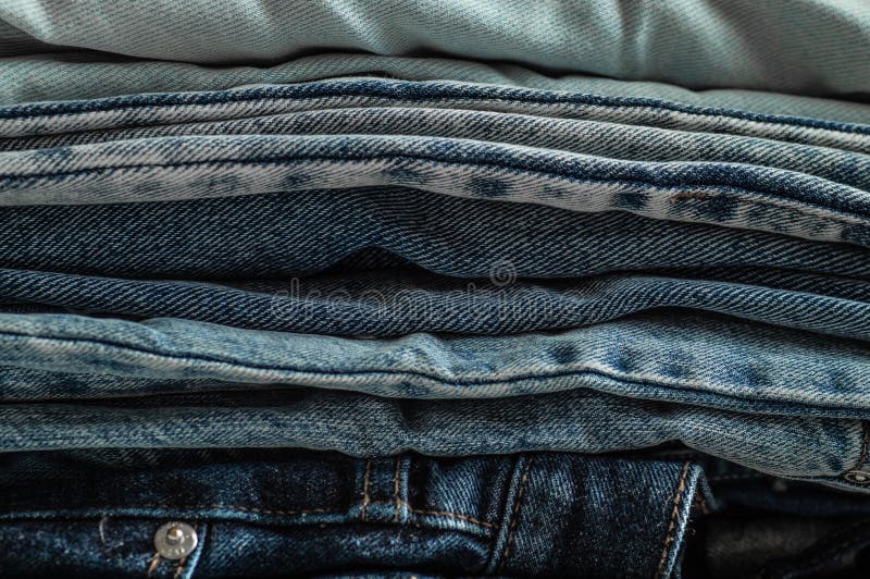 Jeans Background.Jeans on a Light Background. Detail of Nice Blue Jeans ...