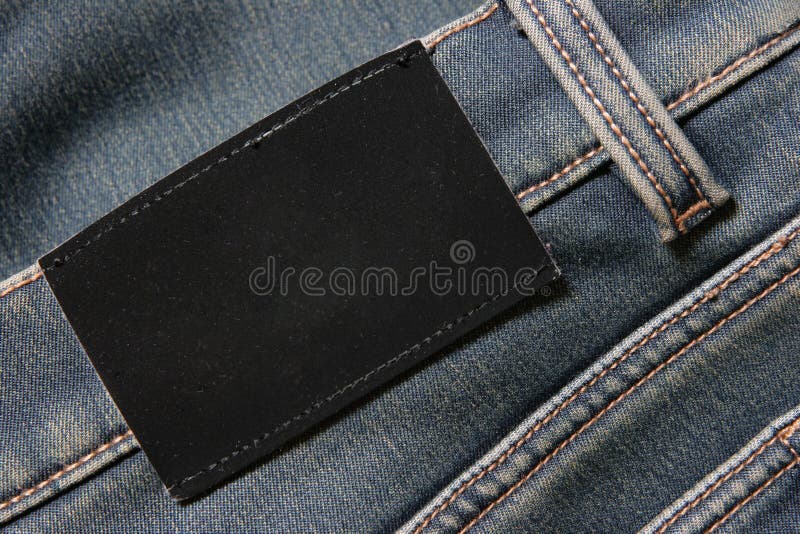 Blank leather label stock photo. Image of material, garment - 3408782