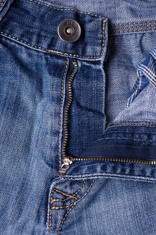 Jeans Close-up. Clasps, Seams, Zippers Stock Image - Image of belt ...