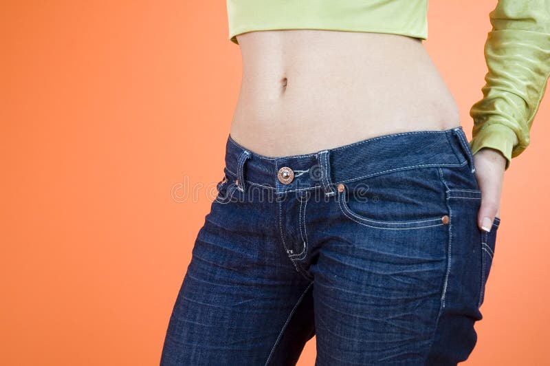 Jeans della ragazza immagini stock Jeans della ragazza immagini stock