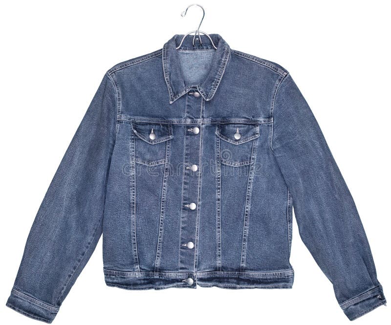 Denim jacket unbuttoned stock image. Image of jacket - 12949849