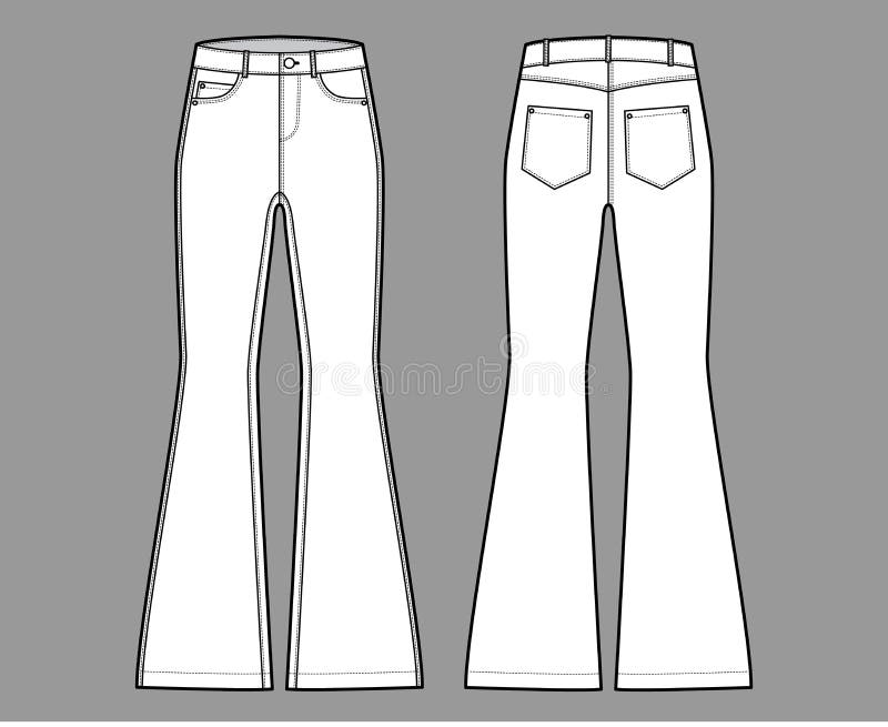 Flared Pants Stock Illustrations – 707 Flared Pants Stock Illustrations ...