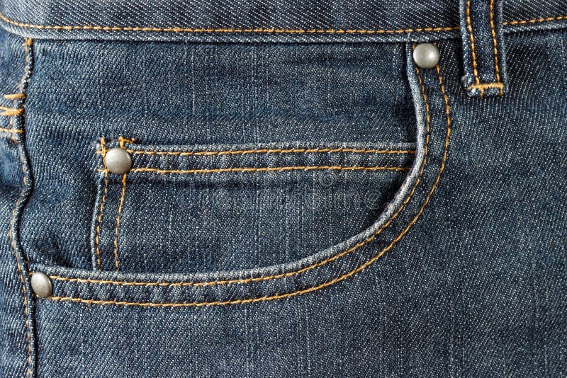 Jeans front pocket stock image. Image of fiber, cloth - 34448365