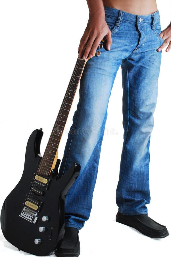 Jeans & guitar stock photo. Image of bluejeans, lifestyles 13313716
