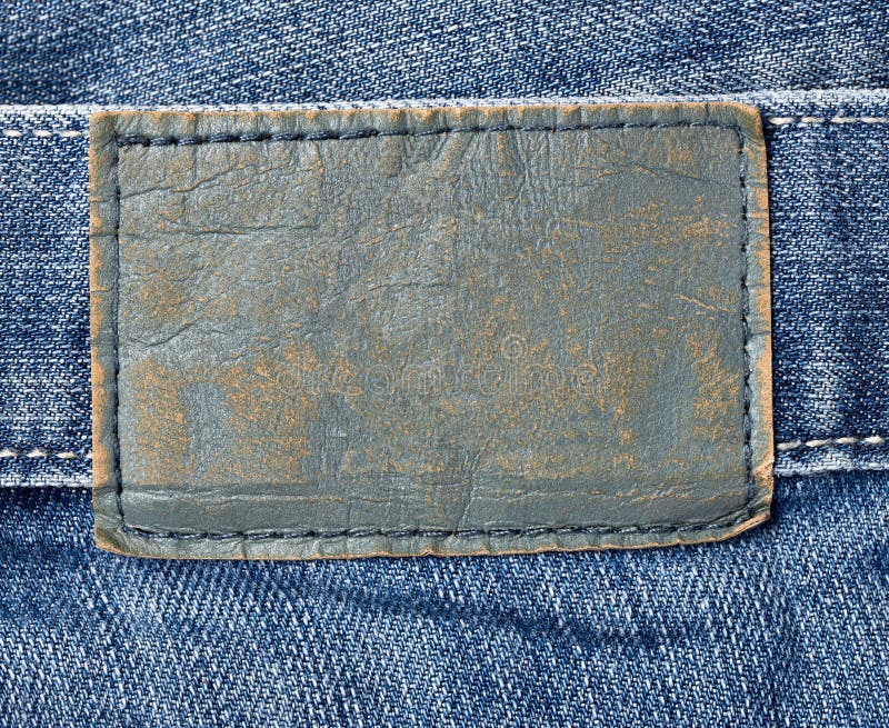 Jeans label clothing tag stock image. Image of border - 105502359