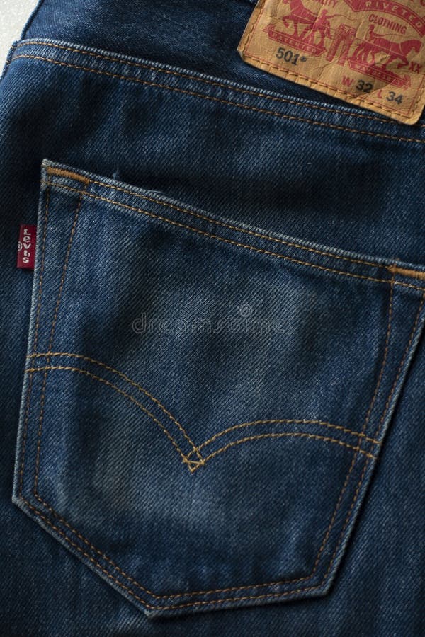 Jeans Levis 501 Famous Fashion Editorial Photography - Image of brand,  label: 149984812