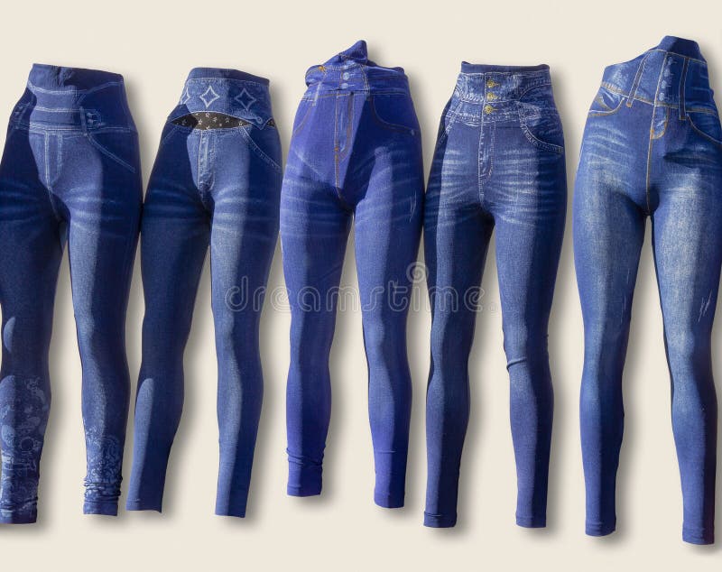 Jeanslike leggings stock image. Image of jeans, closefitting 173412369