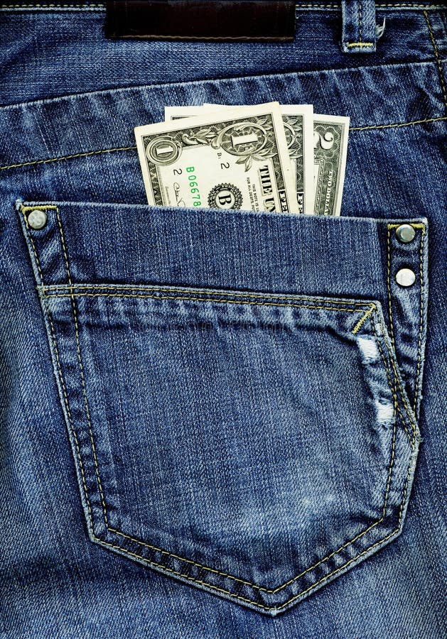 Jeans and money stock photo. Image of money, employment 14311622