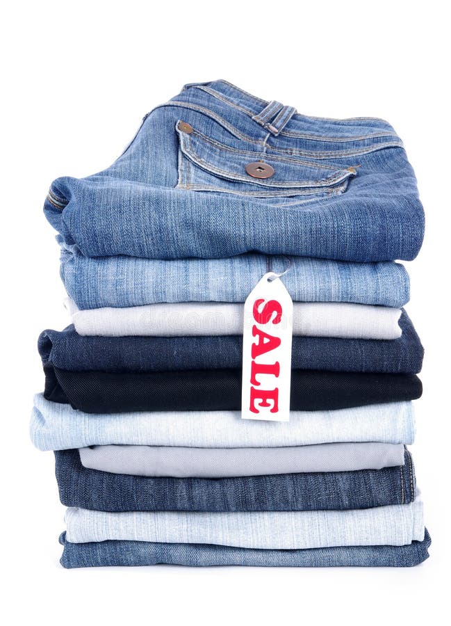 Jeans for sale stock image. Image of fashion, clipping - 13409023