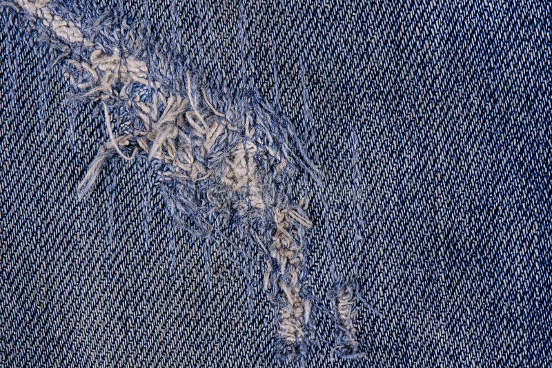 Jeans Texture or Background Denim Blue with Tear Stock Photo - Image of ...