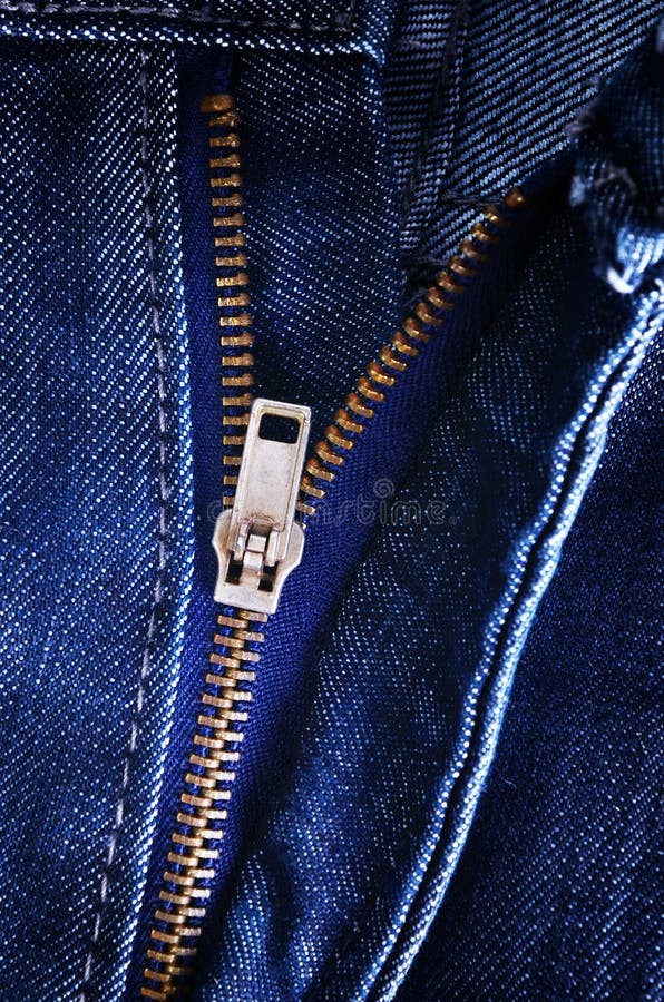 Jeans zipper stock image. Image of fiber, clothes, macro - 33088399