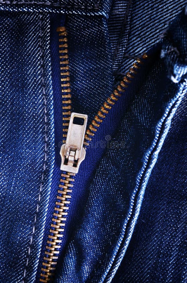 Jeans zipper stock image. Image of fiber, clothes, macro 33088399