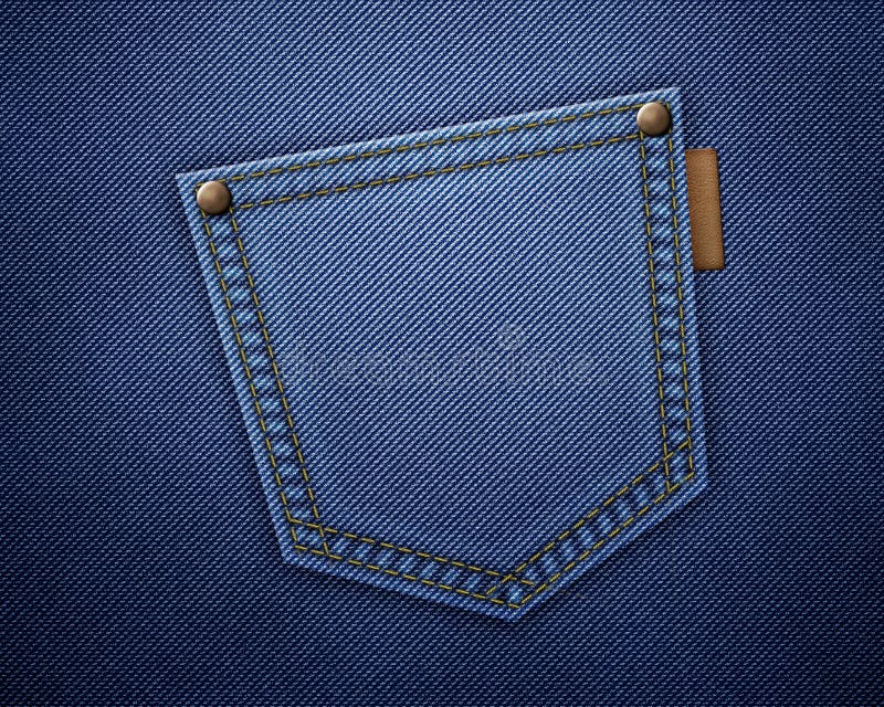 Jeanstextur stock illustrationer