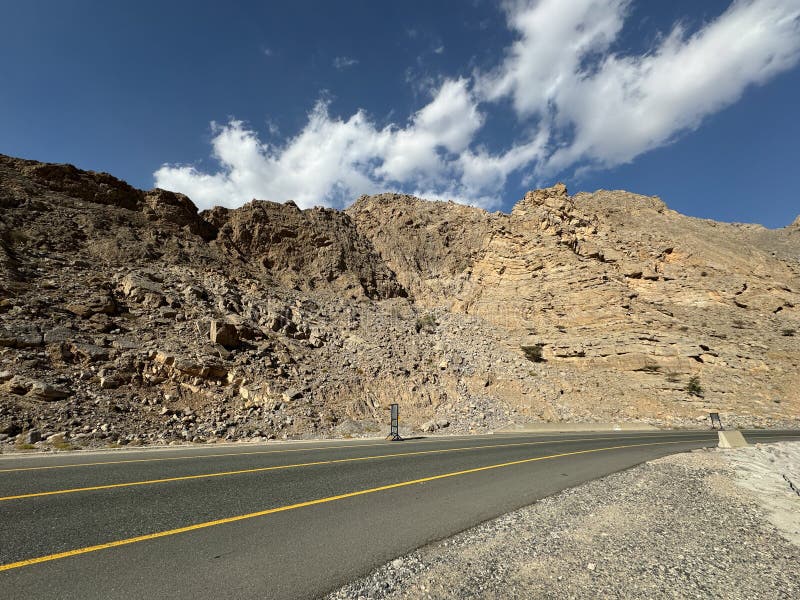 Jebel jais : de viktigaste topparna av uae royaltyfri fotografi