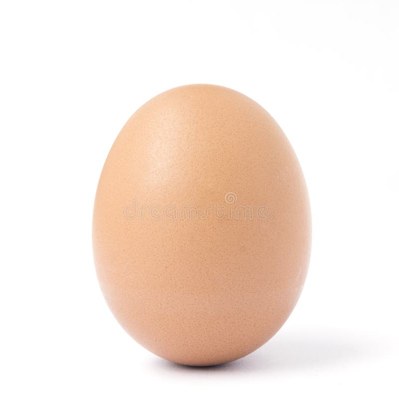 Jeden pionowy brown kurczaka jajko