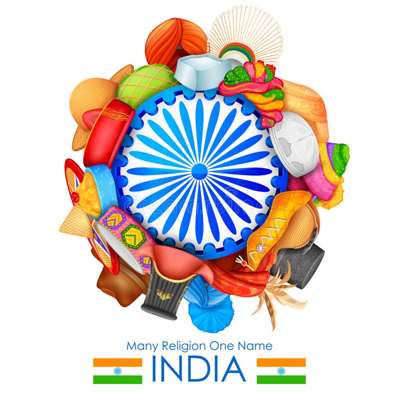 Jedność w różnorodności India royalty ilustracja Jedność w różnorodności India royalty ilustracja
