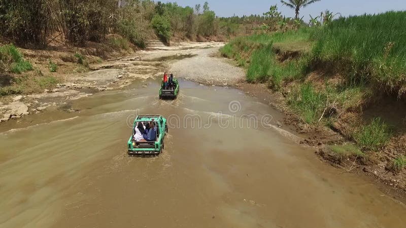 Jeep van het avontuur van Pindul of van Merapi Lava Tour