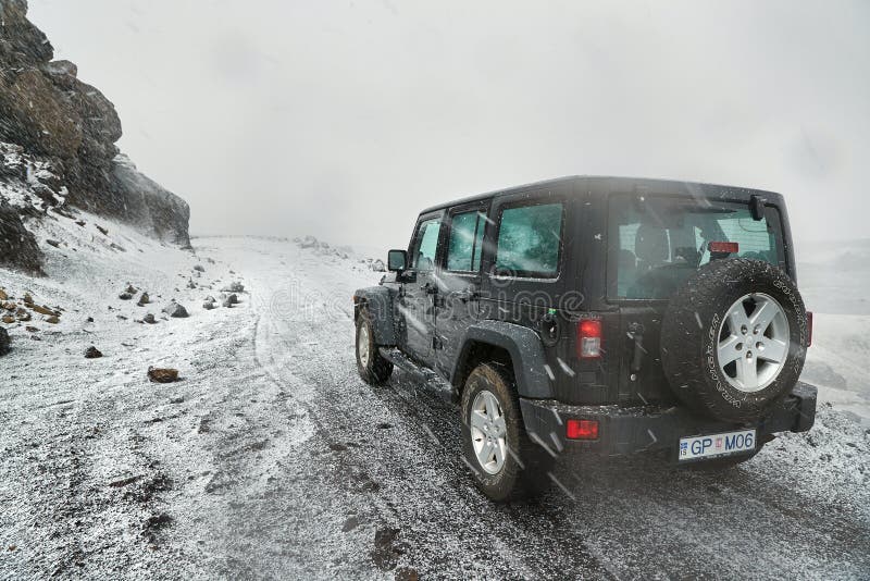 Jeep Wrangler on Icelandic Terrain with Snow Editorial Image - Image of jeep,  leisure: 166141640