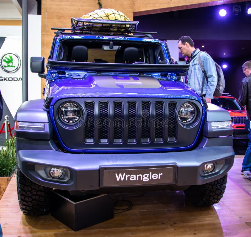 Jeep Wrangler Rubicon on 54th Belgrade International Car and Motor Show.  Editorial Stock Image - Image of 54th, classic: 143820499