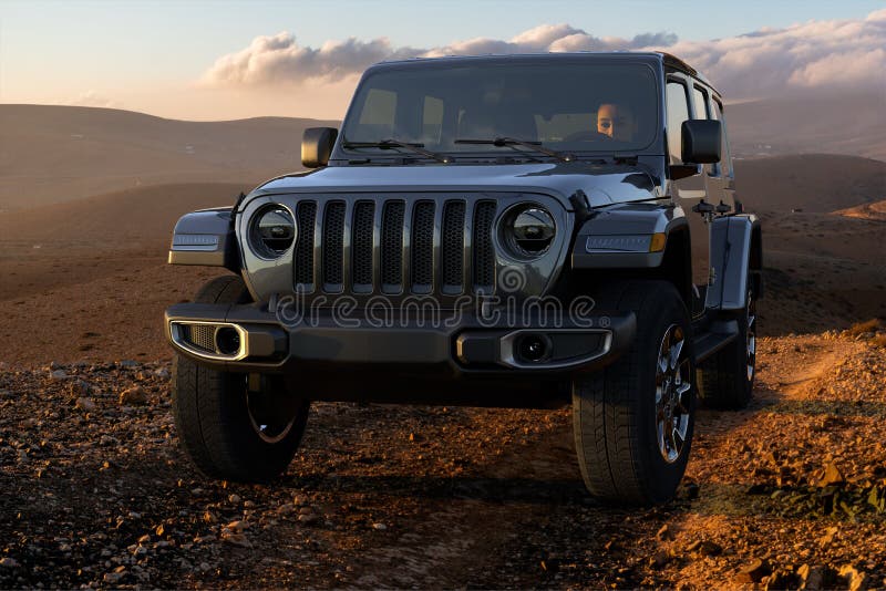 Jeep on Sahara desert editorial stock photo. Image of desert 56791553