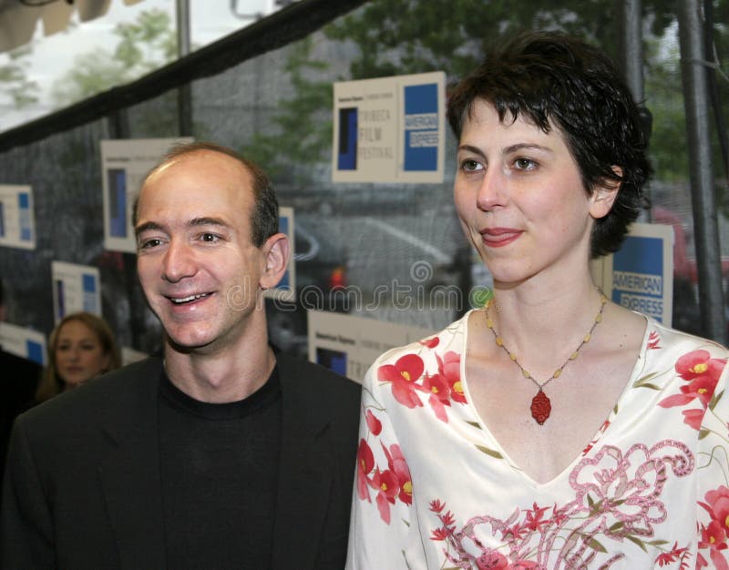 Jeff Bezos en MacKenzie Bezos royalty-vrije stock afbeelding Jeff Bezos en MacKenzie Bezos royalty-vrije stock afbeelding