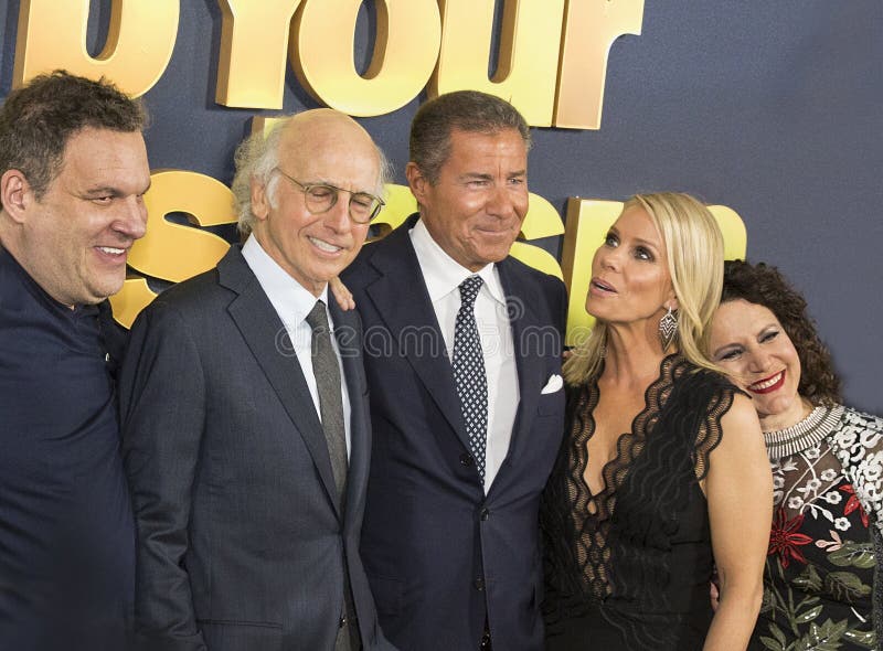 Jeff Garlin, Larry David, Richard Plepler, Cheryl Hines e Susie Essman immagine stock libera da diritti Jeff Garlin, Larry David, Richard Plepler, Cheryl Hines e Susie Essman immagine stock libera da diritti