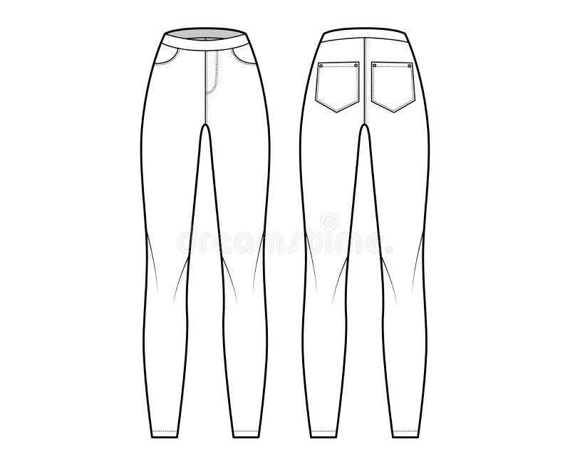 High Pants Waist Stock Illustrations – 1,168 High Pants Waist Stock ...