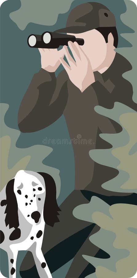 jego psa myśliwego ilustracja wektor jego psa myśliwego ilustracja wektor