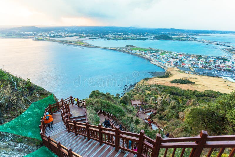 Jeju Do Beach Island, South Korea Editorial Stock Image - Image of blue
