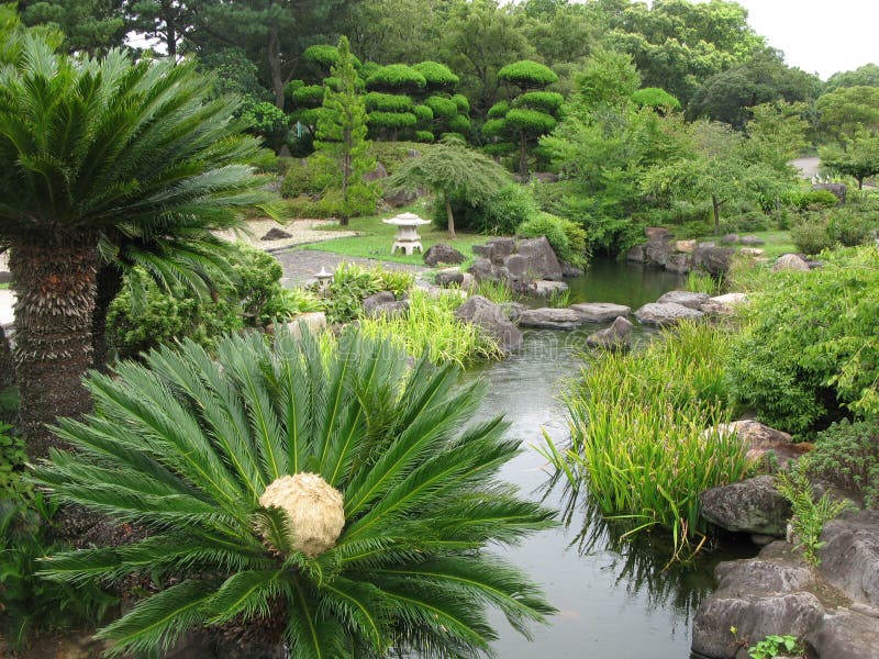 JejuInsel, Botanischer Garten, KalHotel Stockbild Bild