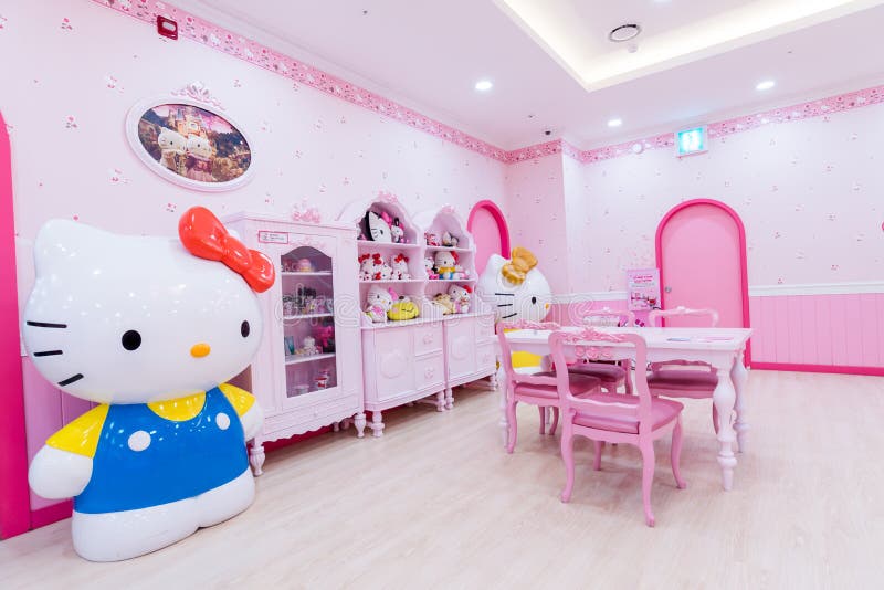 Jeju,SOUTH KOREA- September 27,2016: Hello Kitty Island Museum,cafe in Jeju